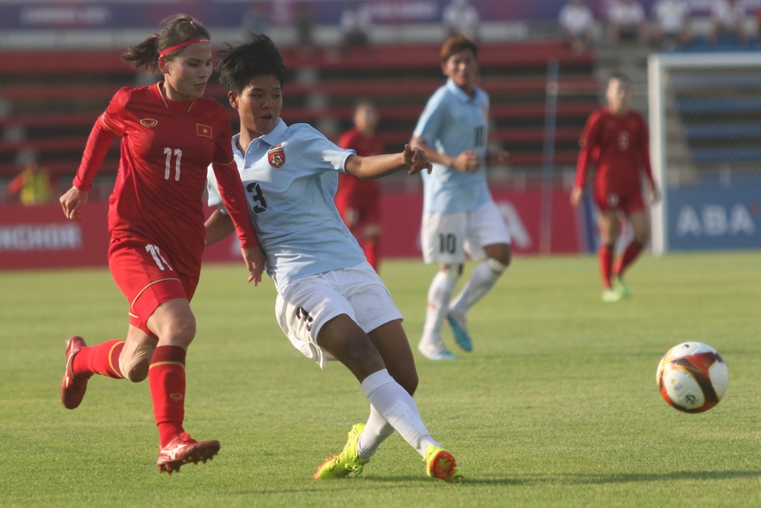 Tuyển Myanmar vây Huỳnh Như bằng ‘chiêu thức’ dị, kèm cực rát vẫn phải nhận trái đắng - Ảnh 6.