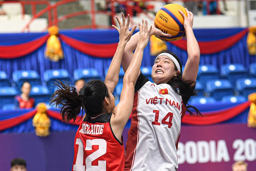 Những người hùng bóng rổ 3x3 nữ Việt Nam ở SEA Games 32 - Ảnh 6. Những người hùng bóng rổ 3x3 nữ Việt Nam ở SEA Games 32 - Ảnh 6.