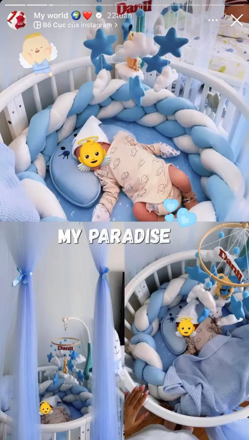 Quý tử nhà thủ môn Bùi Tiến Dũng: 5 tháng tuổi đã được sắm đủ thể loại thời trang, đồ bỉm sữa dùng hàng ngoại mới xứng tầm - Ảnh 6. Quý tử nhà thủ môn Bùi Tiến Dũng: 5 tháng tuổi đã được sắm đủ thể loại thời trang, đồ bỉm sữa dùng hàng ngoại mới xứng tầm - Ảnh 6.