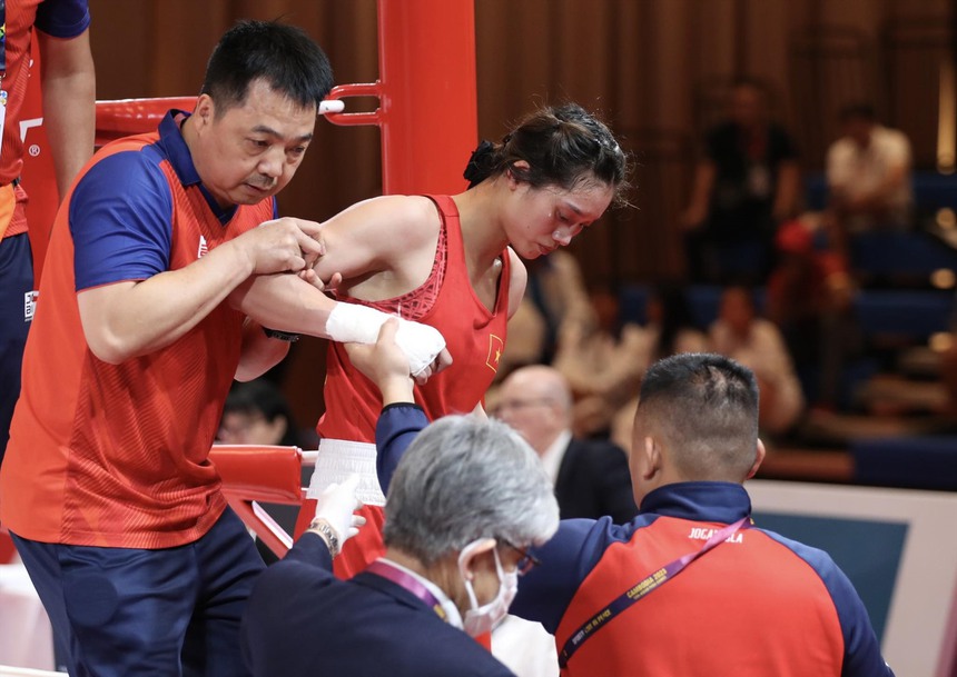 Giật mình chấn thương cực nặng của Nguyễn Thị Tâm, thì ra đây là lý do hụt HCV SEA Games 32 - Ảnh 2.