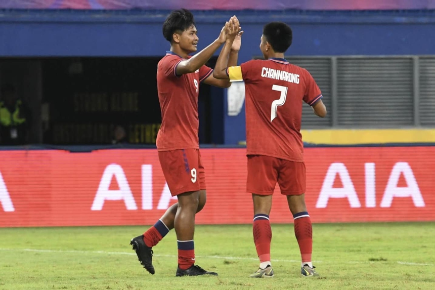 'Thần đồng mới' nhấn chìm U22 Lào, Thái Lan ung dung chờ đá 'chung kết' với U22 Việt Nam - Ảnh 4.