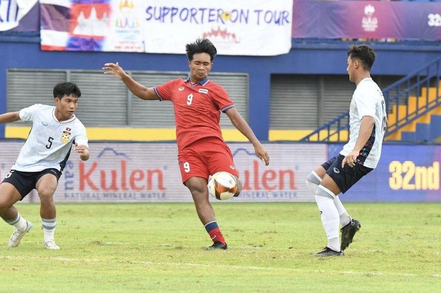 'Thần đồng mới' nhấn chìm U22 Lào, Thái Lan ung dung chờ đá 'chung kết' với U22 Việt Nam - Ảnh 2.