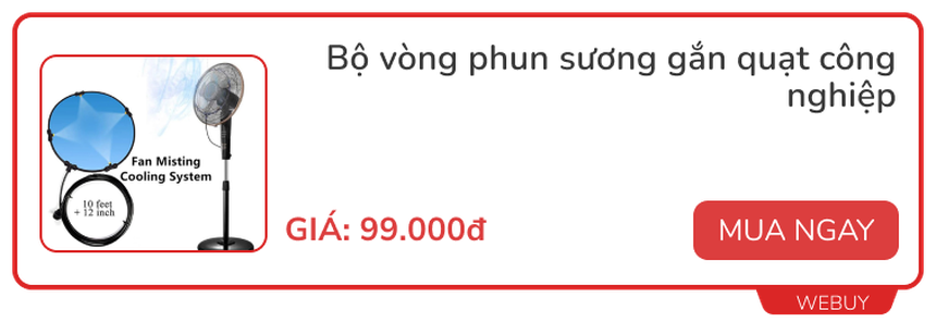 Hè nóng tự chế quạt thường thành quạt phun sương với 2 phụ kiện giá chỉ từ 99.000đ, rẻ hơn nhiều so với mua quạt điều hòa hay máy lạnh - Ảnh 4.