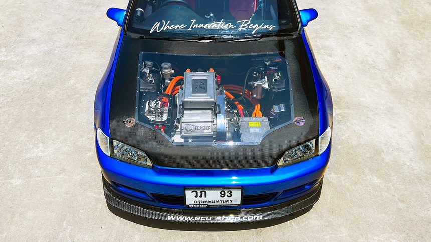 Hãng độ Thái Lan biến Civic thành xe điện - Ảnh 3.