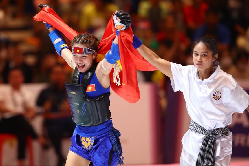 Võ sĩ Việt Nam chỉ tập 3 tháng, thắng luôn chủ nhà để giành HCV môn võ của Campuchia - Ảnh 2.