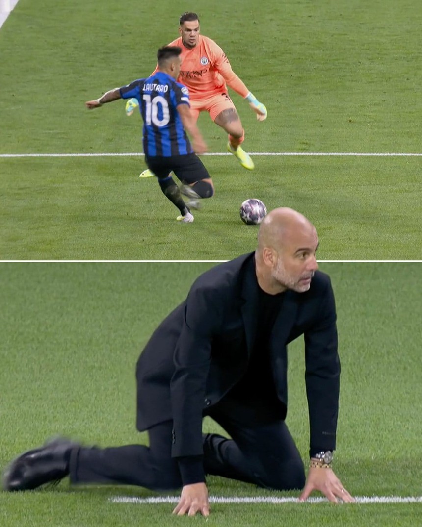 Pep quỳ gối run rẩy sau sai lầm của học trò, trao cơ hội để Lautaro Martinez đối mặt Ederson - Ảnh 2. Pep quỳ gối run rẩy sau sai lầm của học trò, trao cơ hội để Lautaro Martinez đối mặt Ederson - Ảnh 2.