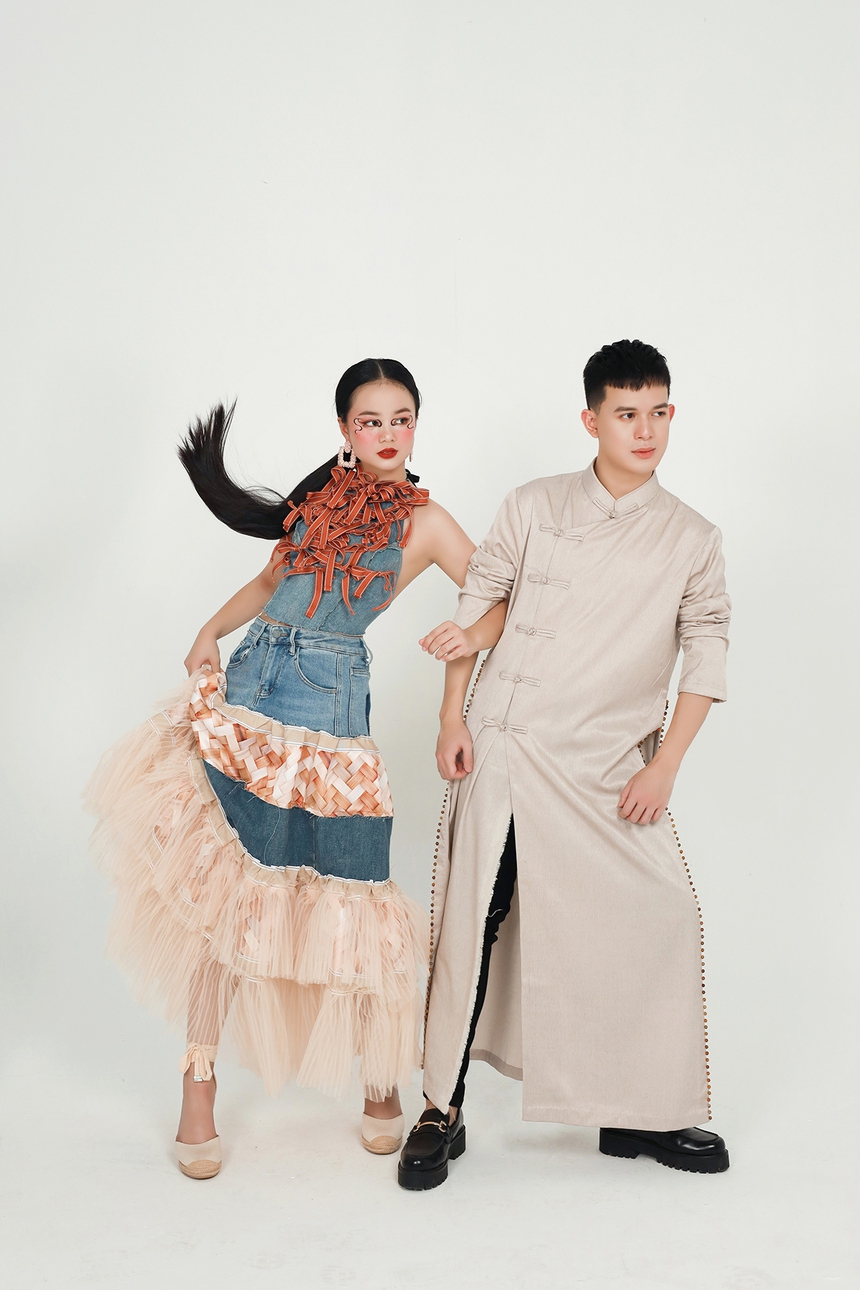 NTK Cao Minh Tiến ra mắt BST 'Tre' từ đồ Jeans tái chế - Ảnh 4.