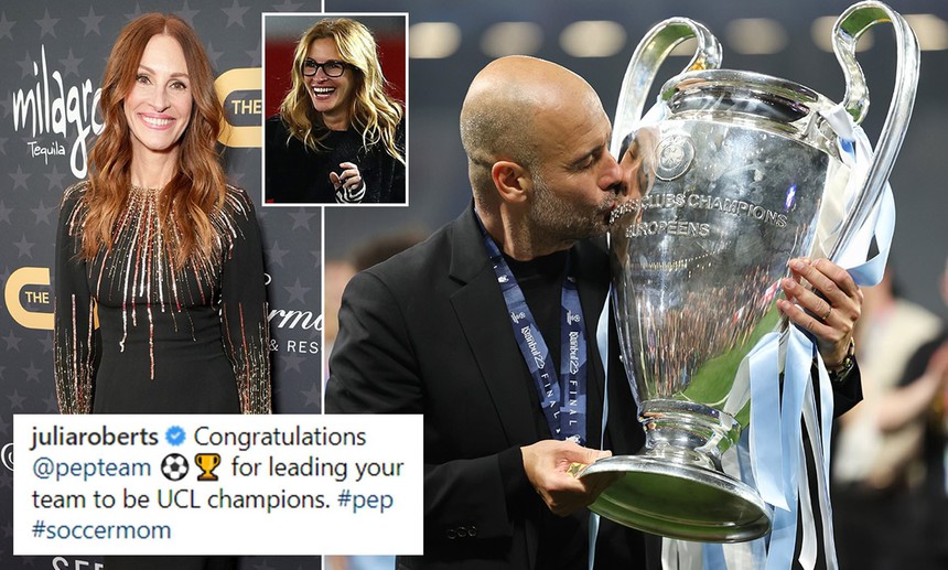 Người đàn bà đẹp khiến trái tim Guardiola tan nát, 'gây bão' khi chúc mừng thành tích của Man City - Ảnh 2.