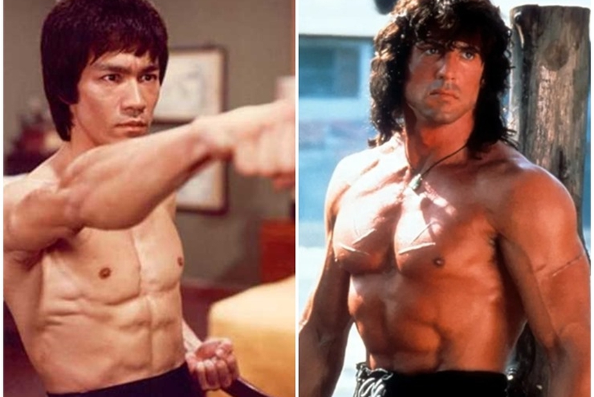 Lý Tiểu Long 'giận tím người', tung cú đá khiến 'Huyền thoại Rambo' nặng 90kg văng xa 10m - Ảnh 2.