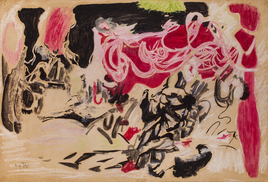 30 năm ngày mất danh họa Nguyễn Gia Trí (kỳ 3 và hết): 'Mỗi bức tranh là một cơ thể sống' - Ảnh 4.