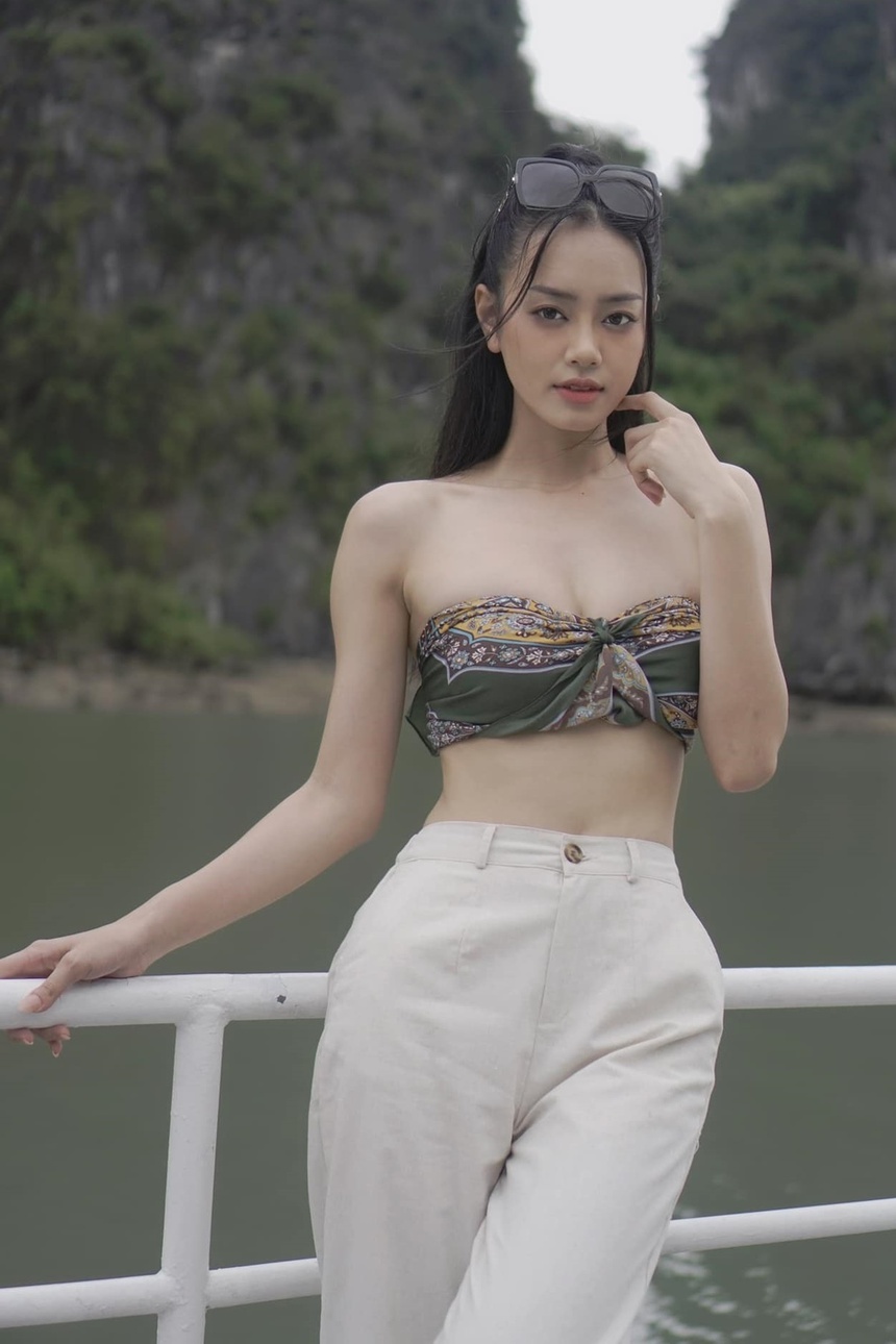 Thủ môn cao gần 1m8 gây xao xuyến khi lọt vào chung kết Miss World Việt Nam 2023 - Ảnh 4.