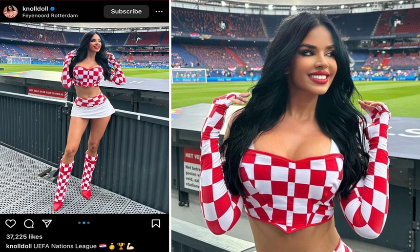 CĐV quyến rũ nhất thế giới lại thiêu đốt mọi ánh nhìn ở chung kết UEFA Nations League - Ảnh 2.