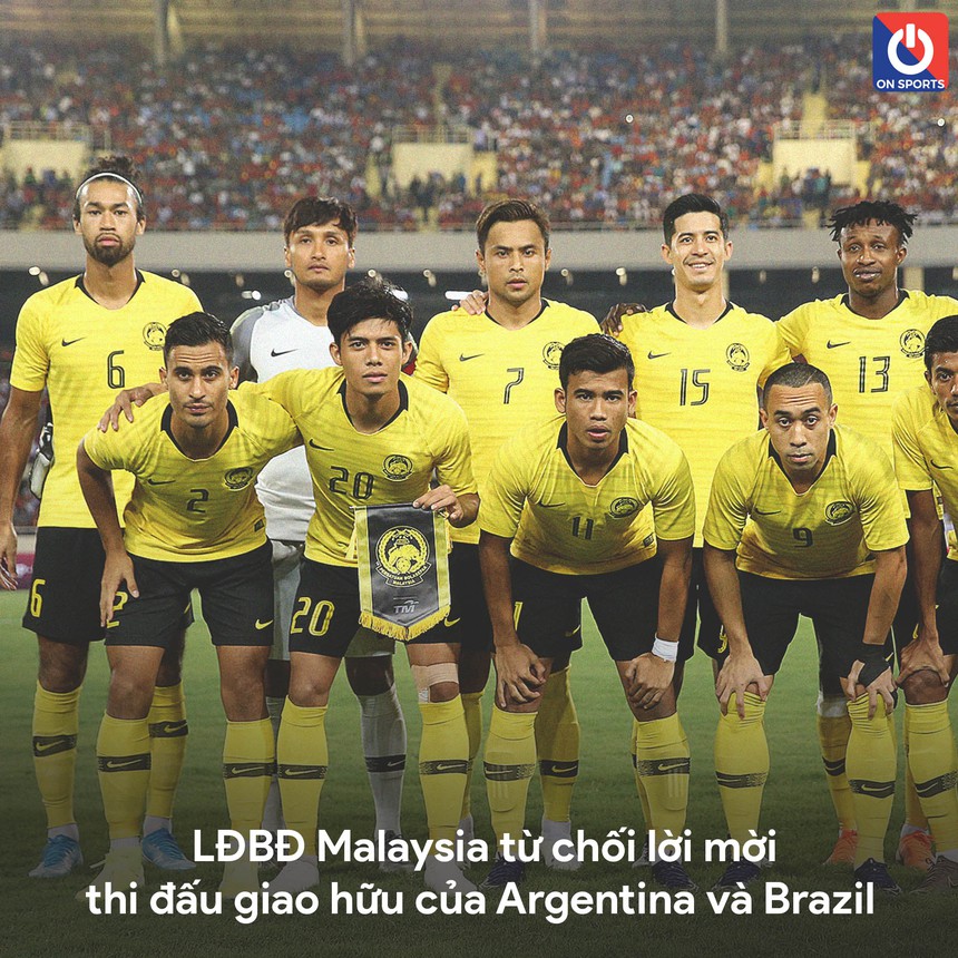 Malaysia từ chối giao hữu với Brazil và Argentina vì sợ... thua đậm quá - Ảnh 2.