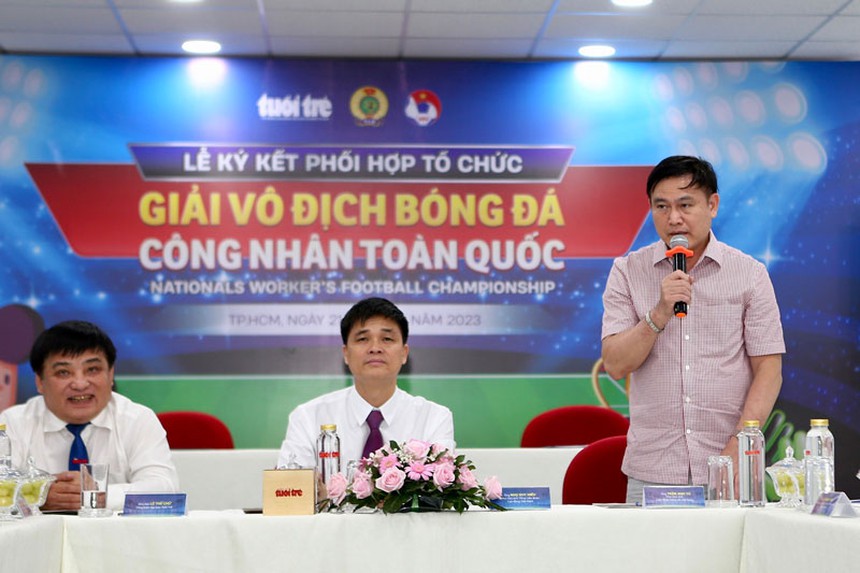 Giải bóng đá công nhân toàn quốc được tổ chức lần đầu tiên - Ảnh 1.