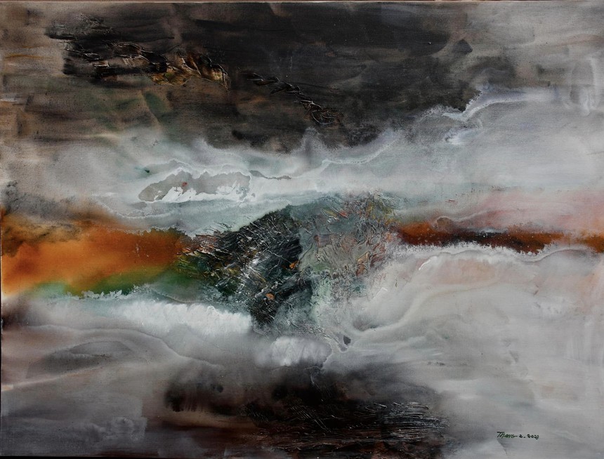 Họa sĩ Ca Lê Thắng: Hội họa là tiếng nói của riêng tâm thức - Ảnh 2.