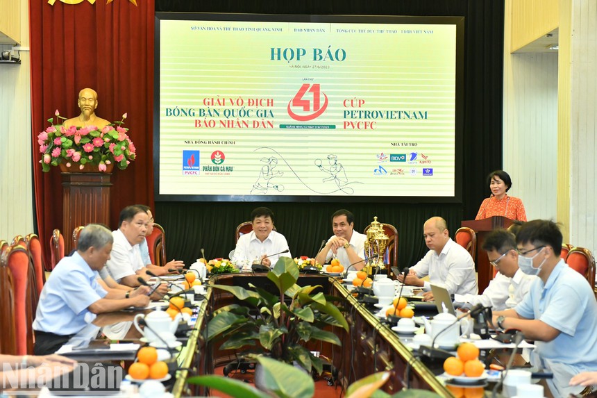 Sức hút lớn ở giải vô địch bóng bàn quốc gia Báo Nhân dân lần thứ 41 - Ảnh 2.