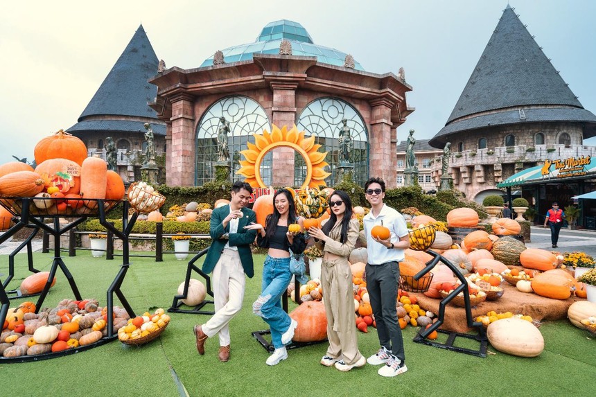 Vẻ đẹp bốn mùa quyến rũ của Sun World Ba Na Hills - Ảnh 4.