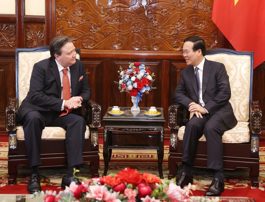 Chủ tịch nước Võ Văn Thưởng tiếp Đại sứ Hoa Kỳ - Ảnh 2.