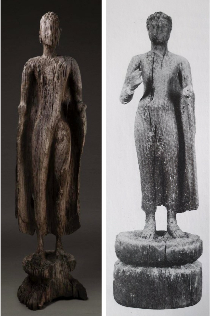 Bí ẩn những tượng gỗ ngập nước ở miền Tây Nam Bộ - Ảnh 1.