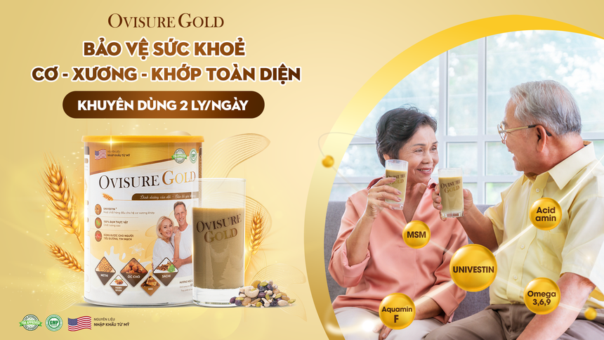 Univestin - Hoạt chất "vàng" độc quyền trong sữa hạt xương khớp Ovisure Gold - Ảnh 3. Univestin - Hoạt chất "vàng" độc quyền trong sữa hạt xương khớp Ovisure Gold - Ảnh 3.