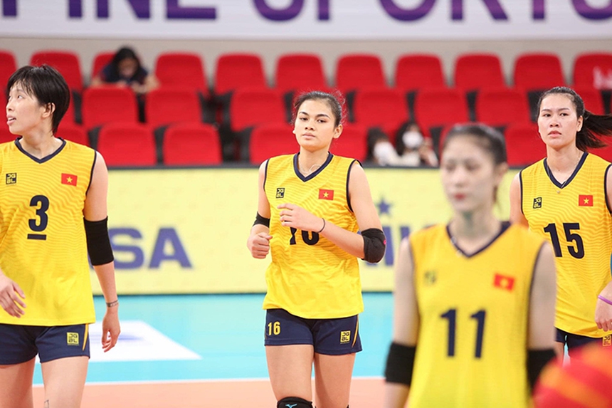 Vi Thị Như Quỳnh (số 16) là chủ công đầy hứa hẹn của tuyển bóng chuyền nữ Việt Nam Vi Thị Như Quỳnh (số 16) là chủ công đầy hứa hẹn của tuyển bóng chuyền nữ Việt Nam