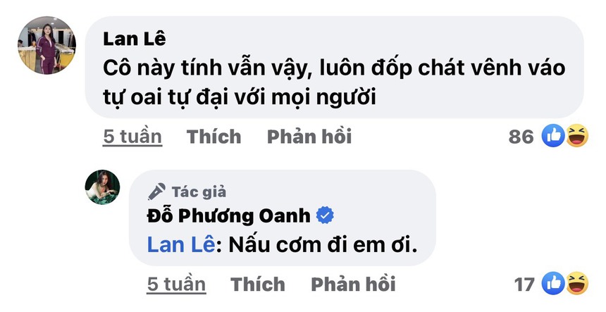 Phương Oanh: Đáp trả 'cực gắt' với antifan, đề ra bộ quy tắc dùng Facebook với đối tượng công - Ảnh 6. Phương Oanh: Đáp trả 'cực gắt' với antifan, đề ra bộ quy tắc dùng Facebook với đối tượng công - Ảnh 6.