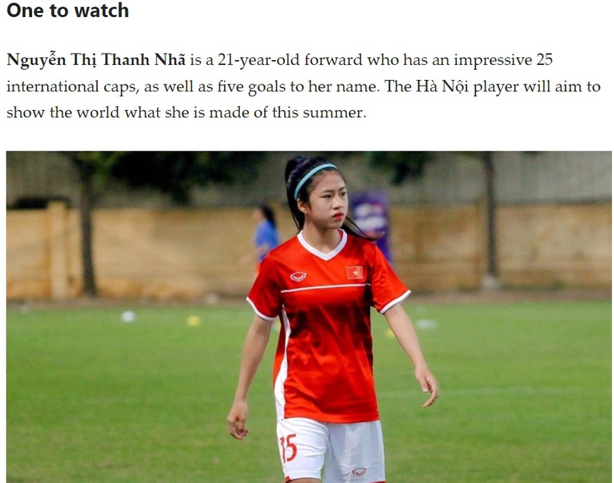 Báo châu Âu 'soi từng góc cạnh' về ĐT nữ Việt Nam trước World Cup, đặc biệt chú ý đến Thanh Nhã - Ảnh 2.