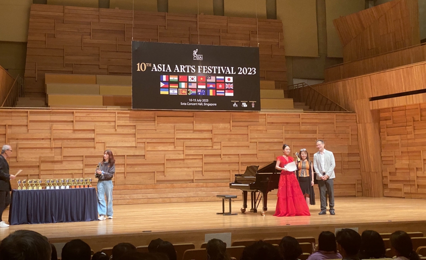 Học trò Tân Nhàn giành 3 Cúp Vàng ASIA ARTS FESTIVAL 2023 tại Singapore - Ảnh 5.