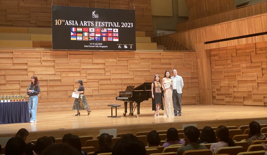 Học trò Tân Nhàn giành 3 Cúp Vàng ASIA ARTS FESTIVAL 2023 tại Singapore - Ảnh 3.