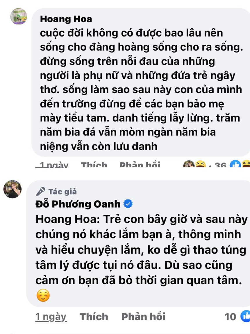 Phương Oanh thẳng thắn đáp trả khi bị nói là 'tiểu tam' gây ảnh hưởng đến các con - Ảnh 1. Phương Oanh thẳng thắn đáp trả khi bị nói là 'tiểu tam' gây ảnh hưởng đến các con - Ảnh 1.