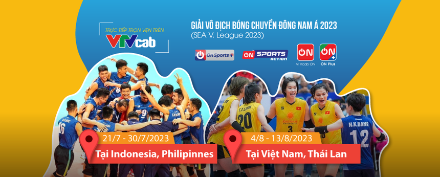 VTVcab trực tiếp Giải Vô địch Bóng chuyền SEA V.League 2023 - Ảnh 1.