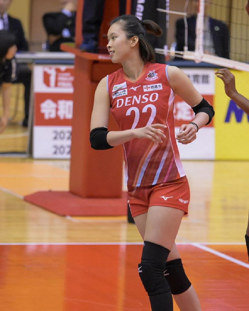 Thanh Thúy trong màu áo CLB Denso Airybees Thanh Thúy trong màu áo CLB Denso Airybees