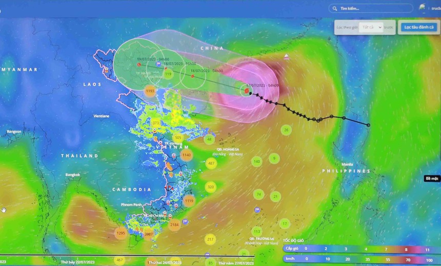 Ứng phó với bão số 1: Chiều 17/7, Bắc vịnh Bắc Bộ có gió mạnh dần lên cấp 6-7 - Ảnh 1.
