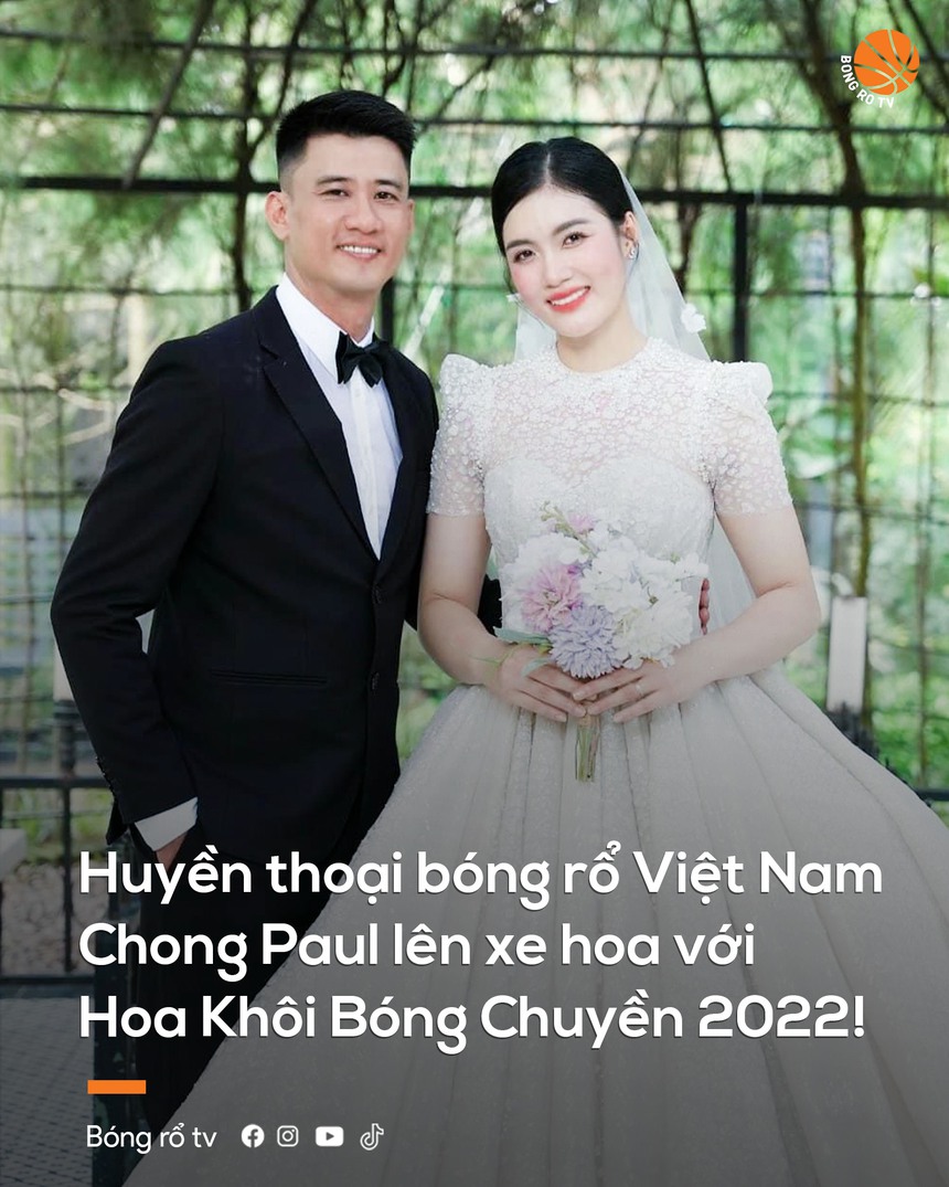 Huyền thoại bóng rổ Việt Nam Chong Paul lên xe hoa, ấn tượng với nhan sắc hôn thê là hoa khôi bóng chuyền - Ảnh 4. Huyền thoại bóng rổ Việt Nam Chong Paul lên xe hoa, ấn tượng với nhan sắc hôn thê là hoa khôi bóng chuyền - Ảnh 4.