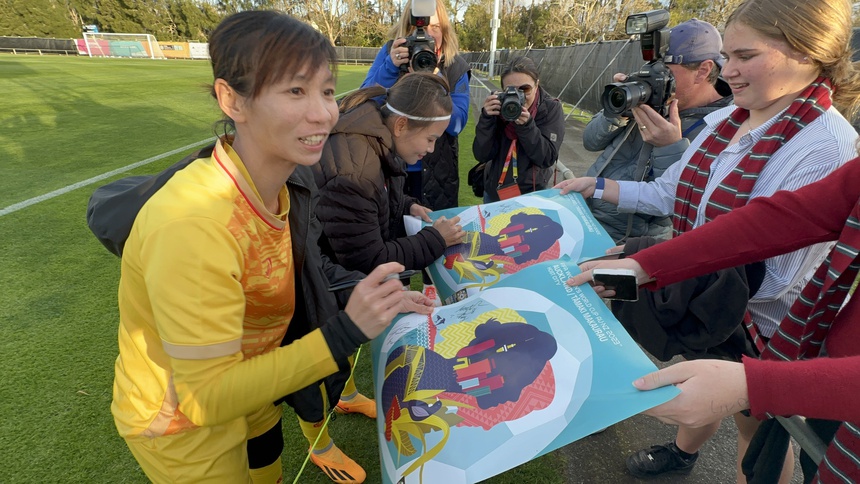 New Zealand: Đội tuyển nữ Việt Nam giao lưu với người hâm mộ - Ảnh 5. World Cup nữ 2023