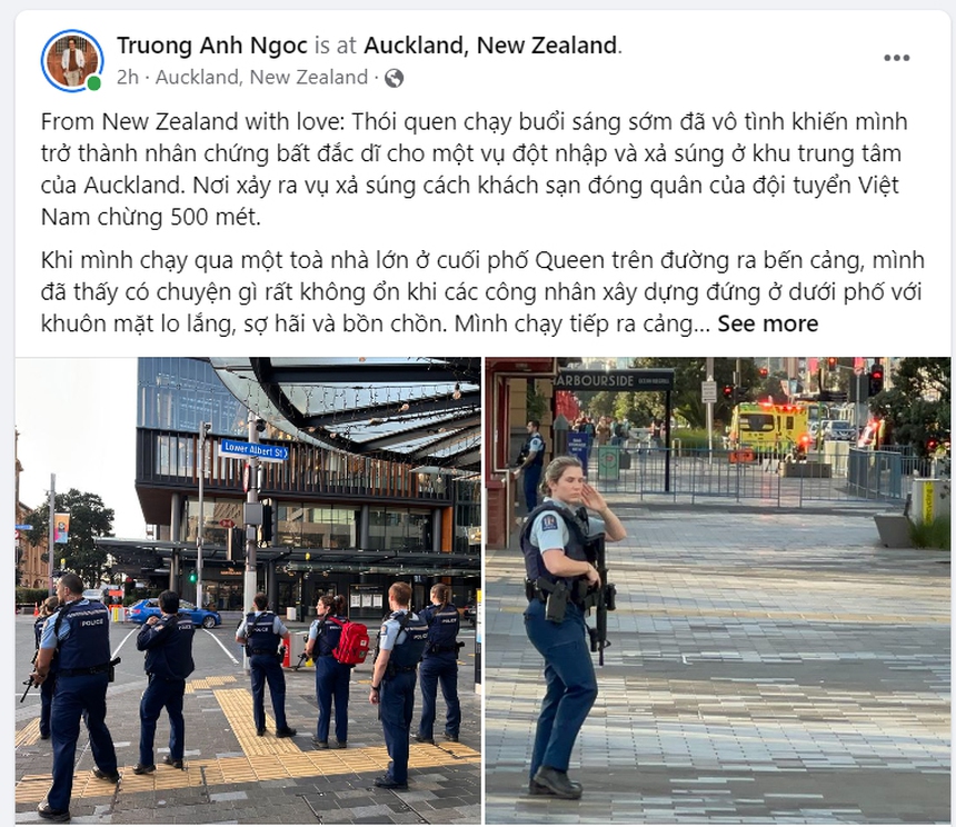 Nhà báo Trương Anh Ngọc là nhân chứng bất đắc dĩ vụ xả súng trước thềm khai mạc World Cup nữ 2023 - Ảnh 2.