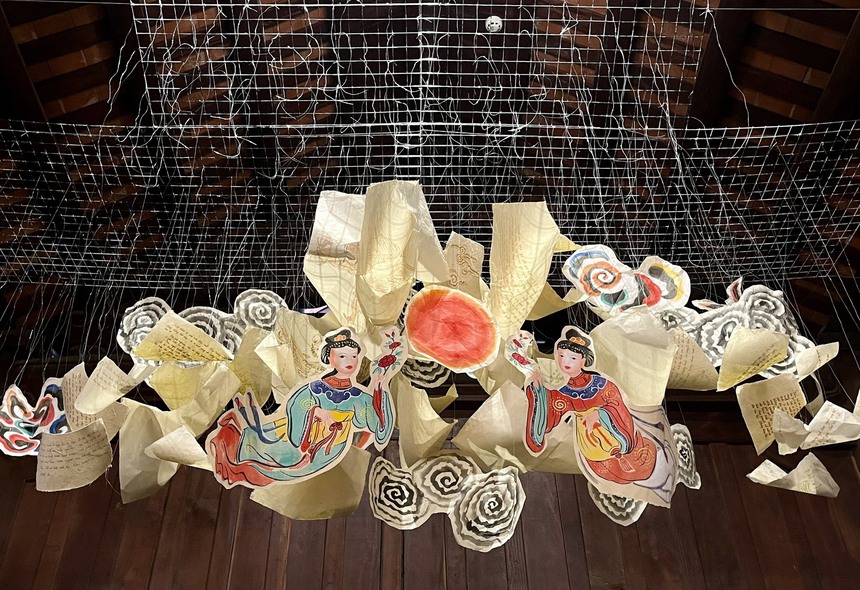 Sống chậm cuối tuần: 'Ứng tác' với tranh Hàng Trống - Ảnh 8.