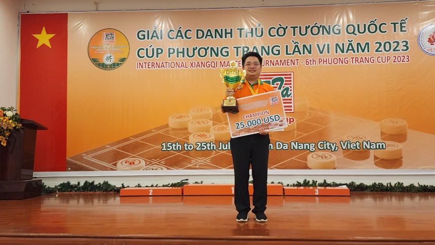 Xác định kỳ thủ đoạt 600 triệu đồng tiền thưởng ở giải cờ tướng danh thủ quốc tế - Ảnh 1.