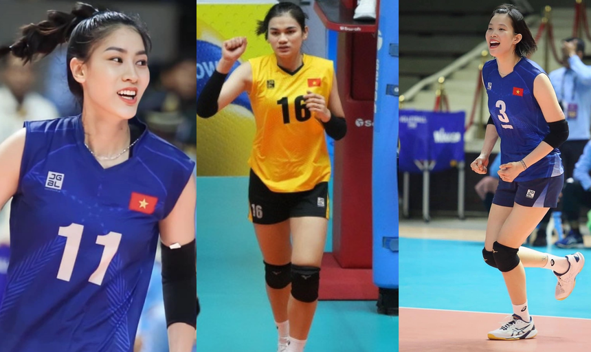 Họ là những niềm hi vọng hàng đầu của bóng chuyền nữ Việt Nam trong trận đấu với tuyển nữ Pháp ở FIVB Challenger Cup 2023