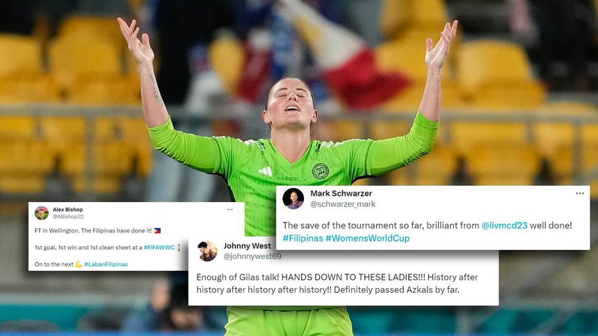 Thủ môn từng khóc vì sai lầm trước Việt Nam, thành người hùng của Philippines ở World Cup - Ảnh 3. Thủ môn từng khóc vì sai lầm trước Việt Nam, thành người hùng của Philippines ở World Cup - Ảnh 3.