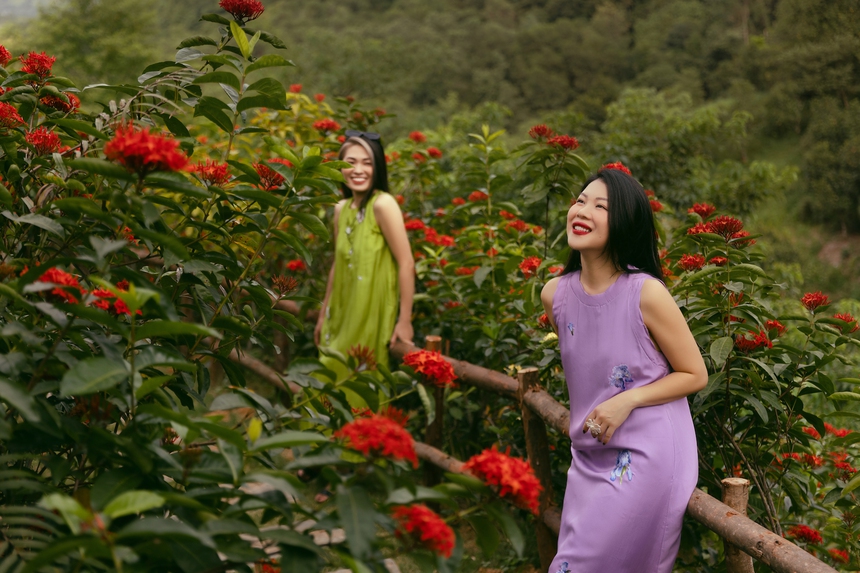 Vườn mẫu đơn đỏ rực lưng chừng đồi ở Hà Nội - điểm check in mới của hội chị em “sống ảo” - Ảnh 5.