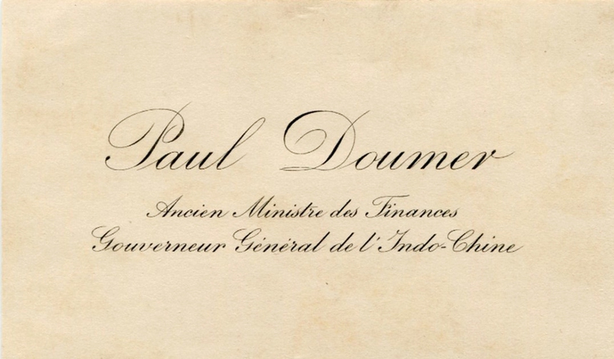 Ảnh = Ký ức = Lịch sử (kỳ 75): Dấu ấn của một viên toàn quyền - Ảnh 1. Ảnh = Ký ức = Lịch sử (kỳ 75): Dấu ấn của một viên toàn quyền - Ảnh 1.