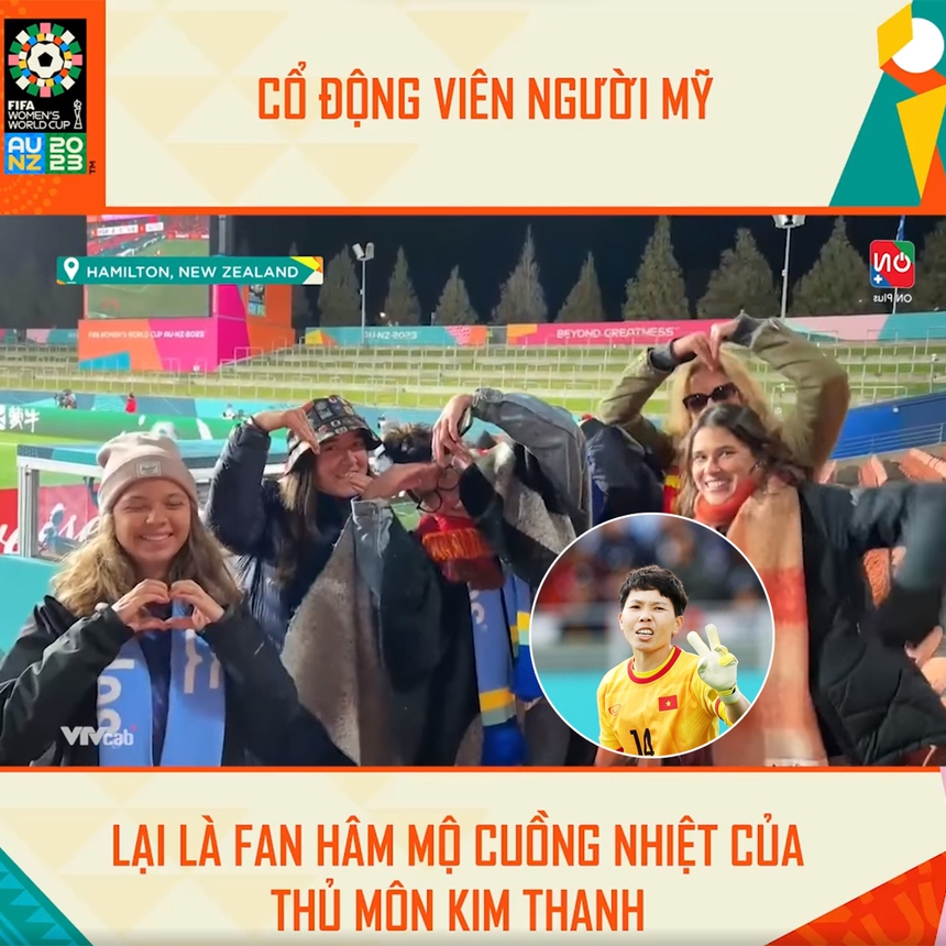 Khi CĐV Mỹ là fan cuồng nhiệt của Kim Thanh - Ảnh 3. Khi CĐV Mỹ là fan cuồng nhiệt của Kim Thanh - Ảnh 3.