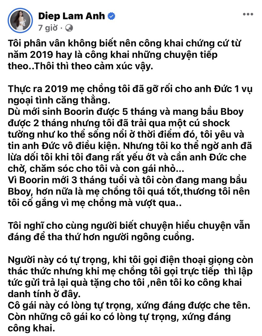 Diệp Lâm Anh: Tung bằng chứng chồng cũ ngoại tình, tuyên bố 'đừng ép người quá đáng' - Ảnh 3. Diệp Lâm Anh: Tung bằng chứng chồng cũ ngoại tình, tuyên bố 'đừng ép người quá đáng' - Ảnh 3.