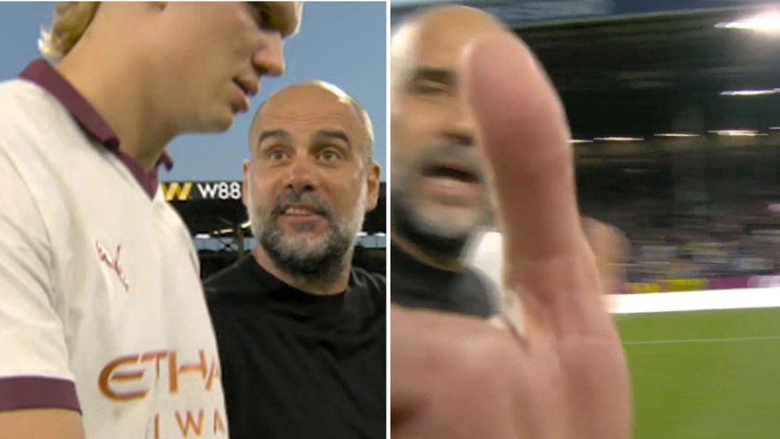 Guardiola đòi ném camera của phóng viên vì bị quay cảnh mắng Haaland - Ảnh 3.