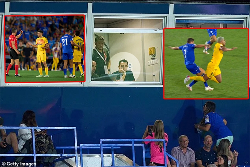 Barcelona hòa bất lực Getafe trong trận cầu có đến 3 thẻ đỏ và 1 quả 11m bị VAR từ chối - Ảnh 4.