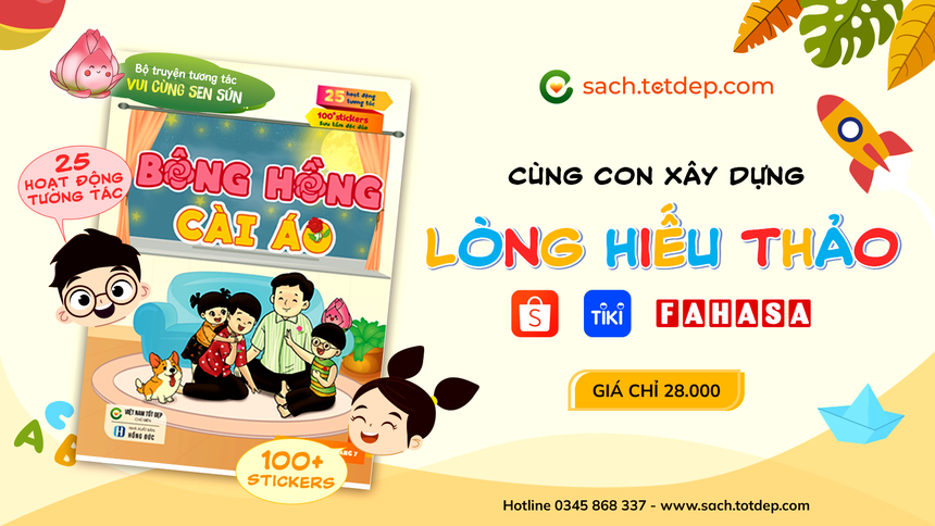 Việt Nam Tốt Đẹp ra mắt cuốn sách thiếu nhi Bông Hồng Cài Áo nhân dịp Vu lan báo hiếu - Ảnh 1. Việt Nam Tốt Đẹp ra mắt cuốn sách thiếu nhi Bông Hồng Cài Áo nhân dịp Vu lan báo hiếu - Ảnh 1.