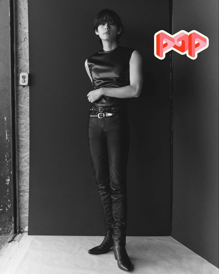 V BTS là nam ca sĩ solo thứ 2 sau Elton John lên bìa tạp chí 'POP' của Anh - Ảnh 12.