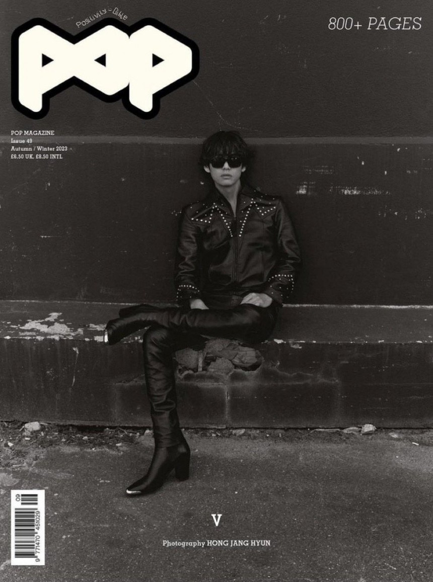 V BTS là nam ca sĩ solo thứ 2 sau Elton John lên bìa tạp chí 'POP' của Anh - Ảnh 2.