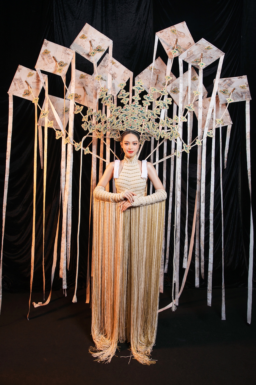 Những bộ trang phục dân tộc gần 1 tỉ đồng ở Miss Grand Vietnam 2023 - Ảnh 6.